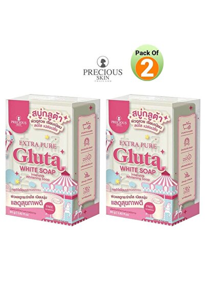 PRECIOUS SKIN صابون جلوتا إكسترا النقي للوجه والجسم 80*2 جرام