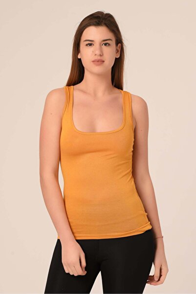 DISENTIS MODEST Thick Strap Rambo Viscose Mustard Body