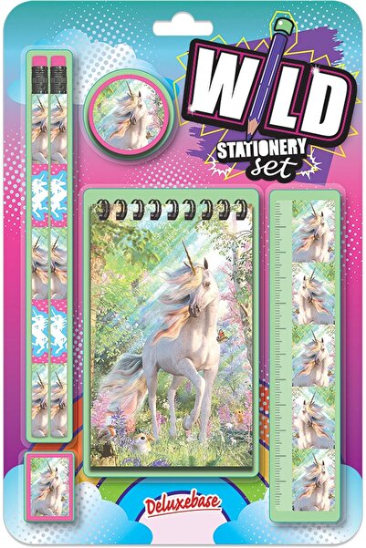 Deluxebase Wild Stationery Sets - Unicorn