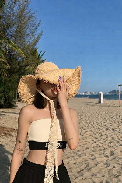 keisy Φαρδύ ψάθινο καπέλο