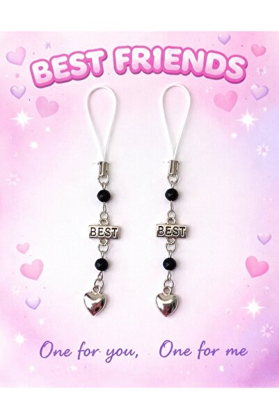 MİRAZ TASARIM Best Friend 2-Pack Phone Charm Friendship Gift, Bff Gift Phone ...