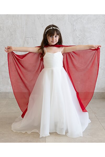 paris in paris Παιδική κόκκινη κάπα με σχέδιο bindall και καφτάνι (δεν περιλα...