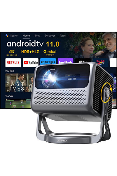 ULTIMEA Посейдон C40 - 600 ANSI лумена, Android TV, Netflix, Wi-Fi 6 и Blueto...
