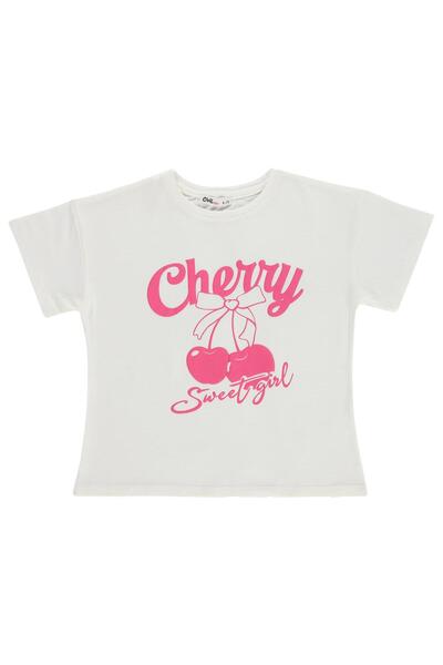 Civil Girls Μπλουζάκι με στάμπα Cheryy για παιδιά 6-9 ετών - Εκρού