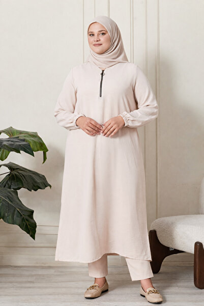 Ferace Γυναικείο υφασμάτινο τουνίκ Ayrobin Plus Size