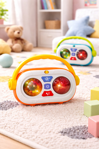 OEM Διαδραστικό βρεφικό ραδιόφωνο με φώτα και ήχους, κίτρινο