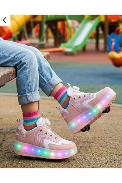 SALEN SHOES PATENLi ORTAPEDİK AYAKKABI PATENLİ IŞIKLI SPOR AYAKKABI KAYKAY