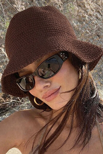 keisy Χειροποίητο Πλεκτό Ψάθινο Καπέλο Premium Bucket