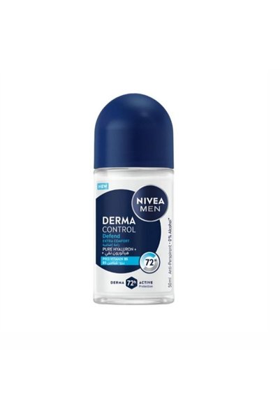 NIVEA نيفيا مزيل عرق رول ديرما كونترول رجالي ديفيند راحة إضافية - 50 مل