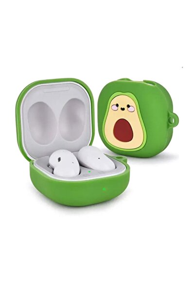 Mi7a Galaxy Buds FE Uyumlu Avakado Figürlü Silikon Koruma Kılıfı
