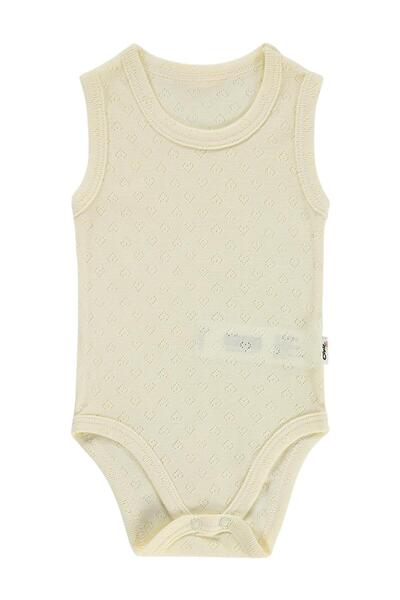 Civil Baby Jakarlı 3-36 Ay Çıtçıtlı Badi - Sarı