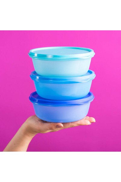 Tupperware مجموعة حاويات تخزين للثلاجة سعة 600 مل (3 قطع)