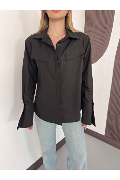 Ekim Store Πουκάμισο με επένδυση και λεπτομέρεια στα μανίκια