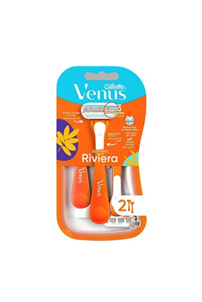 Gillette Riviera Disposable Razor for Women, 2 Pieces