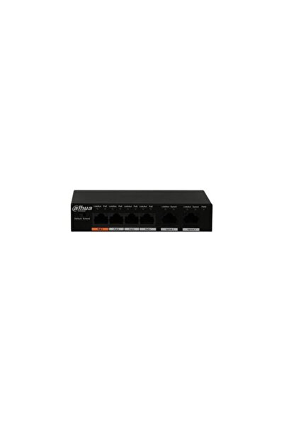 DAHUA PFS3006-4ET-60 4 Port 10/100 PoE +2 Uplink Yönetilemez Switch 60W