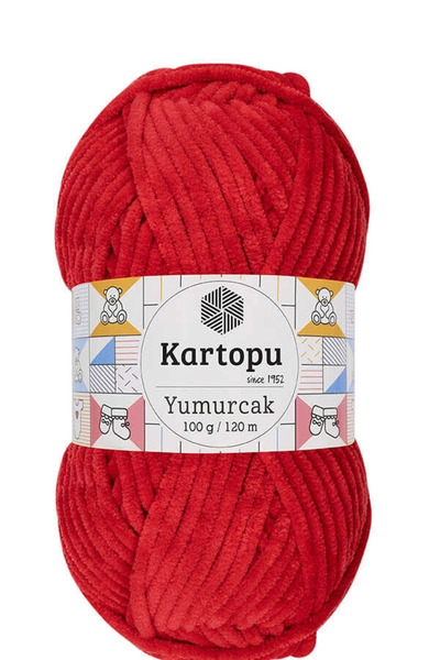 Kent Pazarı Νήμα πλεξίματος βελούδινο Kartopu Yumurcak K165