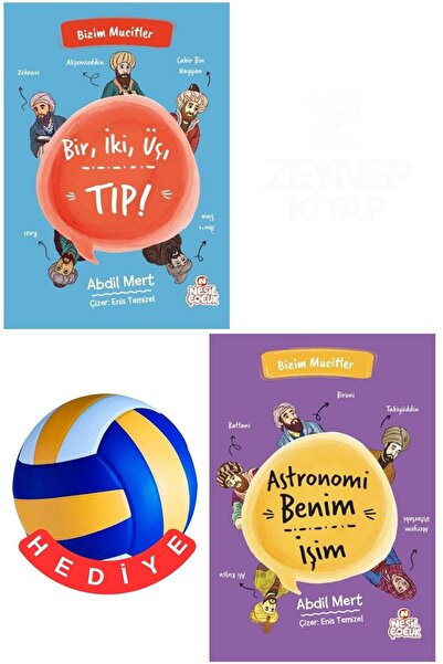 Nesil Çocuk Yayınları Bir,İki,Üç,Tıp!-Astronomi Benim İşim-2 Kitap Set-Voleyb...