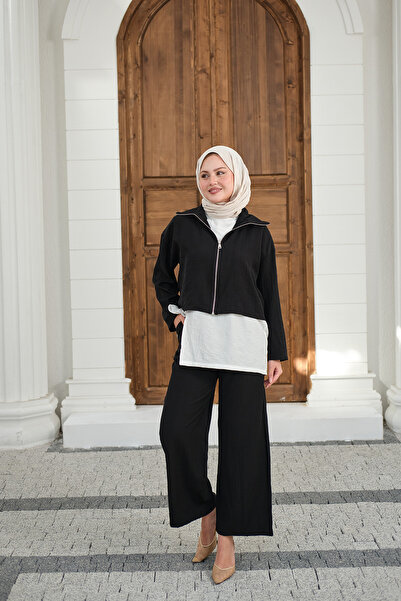 LOCCO Women's Self-Designed Three-Piece Suit Black