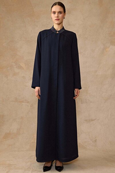 Olcay Παλτό μεγάλου μεγέθους με σατέν γιακά και λεπτομέρειες από πέτρα, με επ...