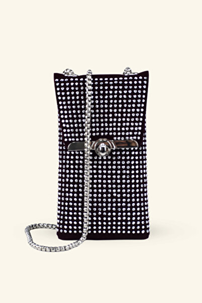 birizmoda Γυναικεία τσάντα τηλεφώνου με λουράκι αλυσίδας και πέτρες - Βουργου...