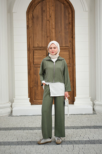 LOCCO Women's Self-Designed Three-Piece Set Green