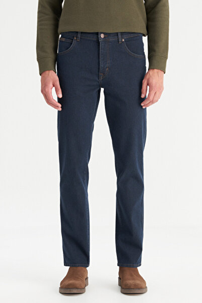 WRANGLER Normalni struk, ravne crne muške Denim pantalone W12100020001 crne D...