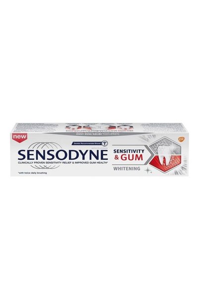 Sensodyne Sensitivity and Gum Whitening Toothpaste White 75ml