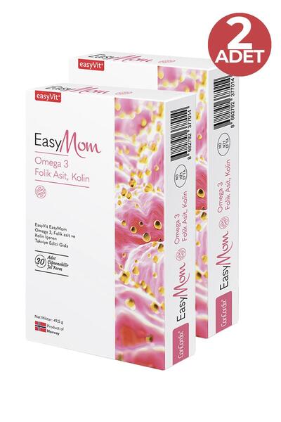 EASYVİT Easymom Omega 3 30 Tablet 2 Adet
