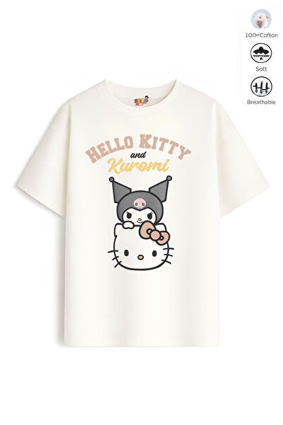 Belya Kids Wear Κοριτσίστικο μπλουζάκι Full Size Hello Design 48 Oversize