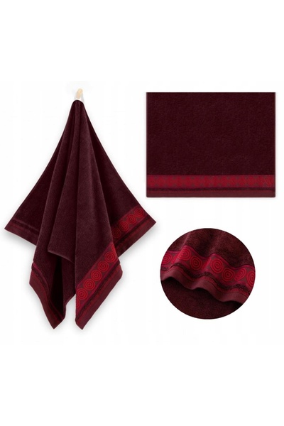 OEM Prosop, Rondo2, Soft, Bumbac, 50x90cm, Bordo