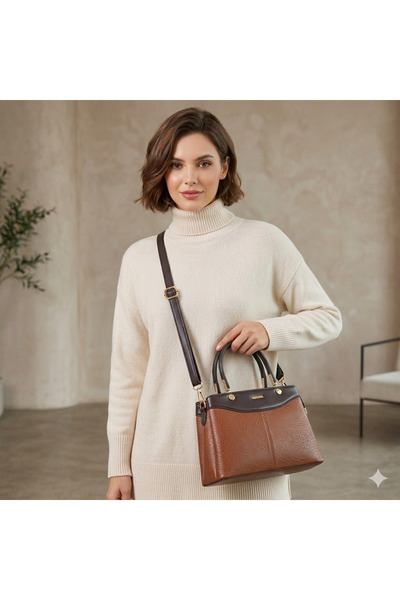 Nas Bag Women's Stylish Hand and Shoulder Bag Brown Victoria