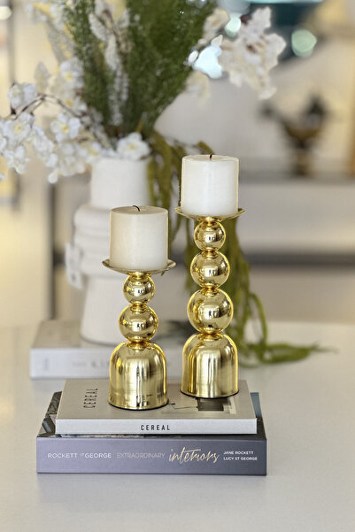 Shura Homeware Aris Mumluk Metal Gold Mumluk Ev Dekorasyonu