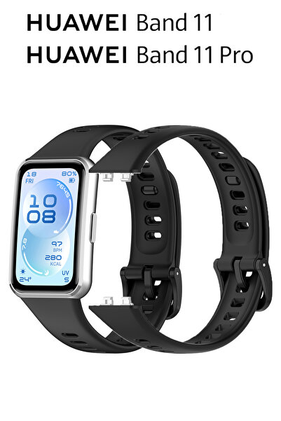 Nezih Case Huawei Band 11 / 11 Pro Uyumlu Yumuşak Silikon Spor Strap Kordon
