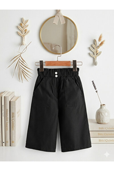 shop Κοριτσίστικο υφαντό παντελόνι κάπρι