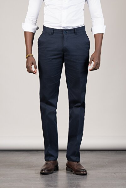 NOTRA Κλασικό καλοκαιρινό παντελόνι από βαμβακερή υφασμένη ύφασμα γαμπαρντίνα...