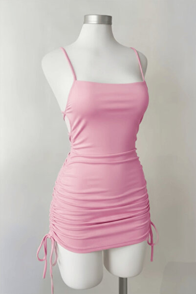 Karakedi Μαύρο φόρεμα με κορδόνια στην πλάτη