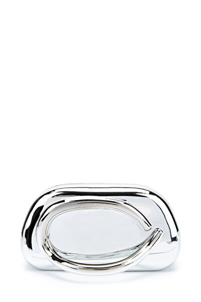 minebag Γυναικεία βραδινή τσάντα φορέματος με χρυσό δαχτυλίδι και λεπτομέρειε...