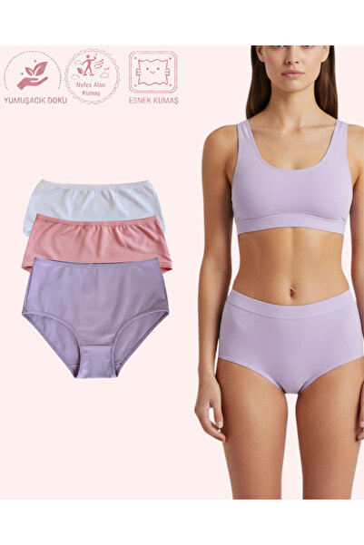 NO BRAND Women's Cotton Combed Cotton Panties |   Daily Underwear |   Comfort...
