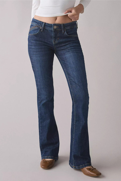 Messy Girls Βίντατζ μπλε τζιν και παντελόνι με χαμηλή μέση γραμμή, στυλ Φλαρ,...