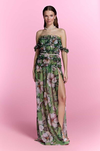 Nur Karaata Silk Heirloom Beachdress