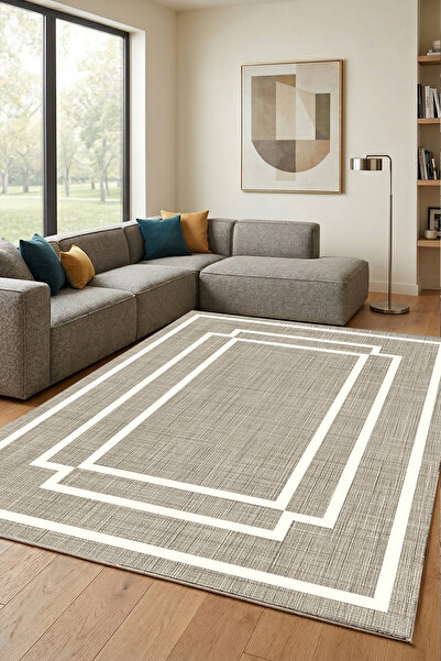 Chilai Home Spalt Gri Makinede Yıkanabilir Kaymaz Taban Leke Tutmaz Dijital S...