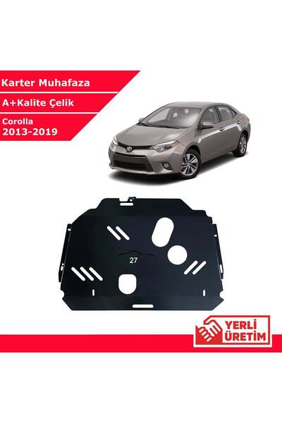 3 Tıkla Toyota Corolla 2013-2019 Çelik Karter Muhafaza Çelik Koruma Sacı A+ K...