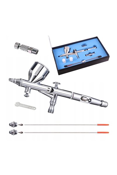 Aero Αερογράφος HS-80KT 3x Ακροφύσια 0.2mm 0.3mm 0.5mm ταχυσύνδεσμος