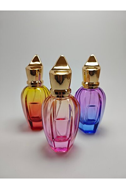 ANADOLU PARFÜM Oryantal Seri 3'lü Set - 50 ml Premium Boş Şişe Seti - Degrade...