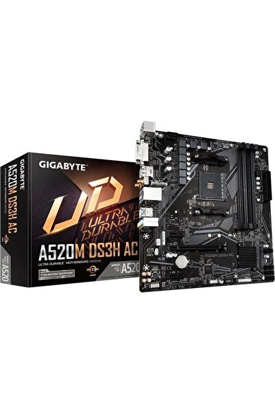 Gigabyte A520M-DS3H-AC DDR4 HDMI DP PCIE 4.0 AM4 mATX WIFI