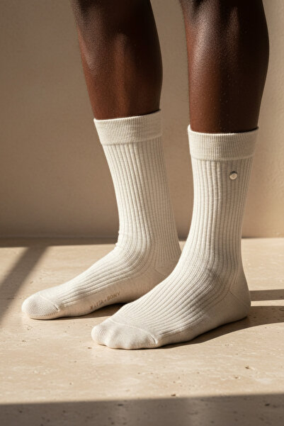 Katia&Bony Ανδρικές κάλτσες Derbi με καρφιά, μπεζ