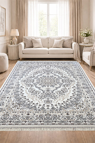 ünalcarpet 6m2 İpeksi Dokulu Yüksek Kalite Salon Halısı Antialerjik Parlak Yü...