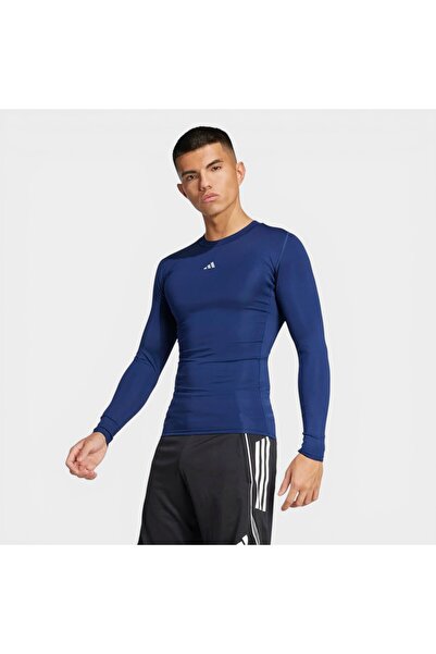 adidas TF LS TEE M JP2927 Ανδρικό μπλουζάκι σε μπλε ναυτικό χρώμα