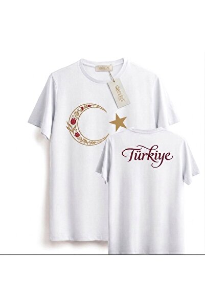 SİBELİZE تي شيرت بتصميم خاص لكأس العالم 2026 بتصميم تركيا ونجمة القمر - اختيا...