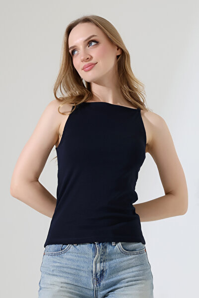 ModaPlaza Γυναικείο ριμπ ύφασμα με κοντό λουράκι Lycra Basic Athlete 22110